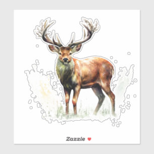 Sticker Gros Cerf Raté