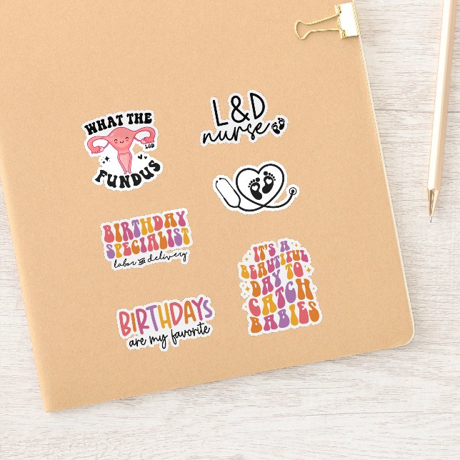 Sticker Gros plan sur la main-d'oeuvre et la livraison (Carnet)