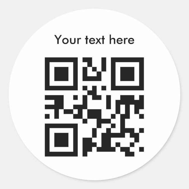 Sticker (gros, texte personnalisé) (Devant)