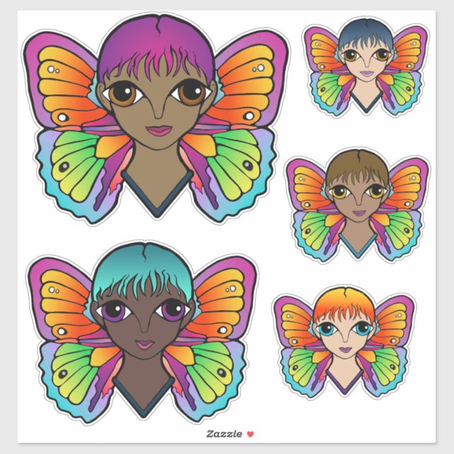 Sticker Gros yeux (Feuille)