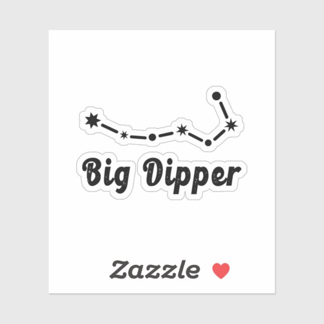 Sticker Grosse Constellation de dipper Ursa Major (Feuille)