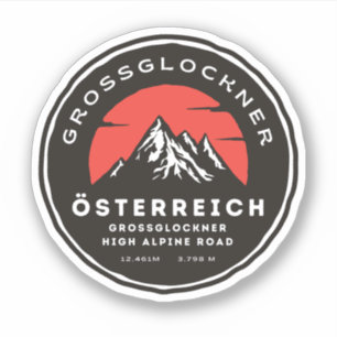 Sticker Grossglockner High Alpine Road Alpes australiennes