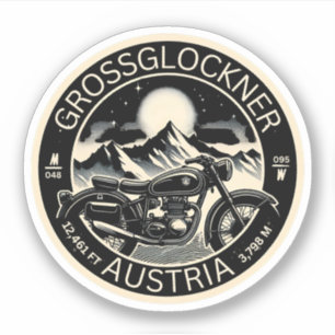 Sticker Grossglockner High Alpine Road Moteur des alpes au