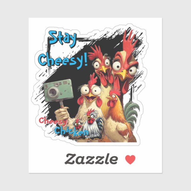 Sticker "Group Selfie Sticker" Chessy Chicken Vinyl (Feuille)