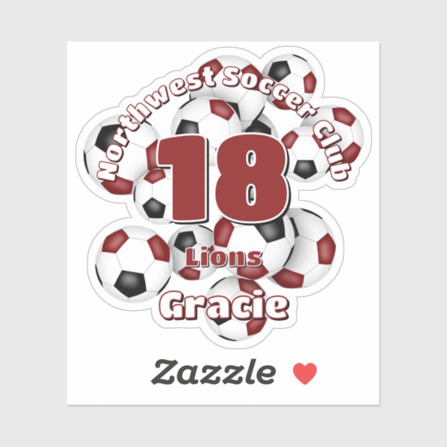 Sticker groupe de ballons de football noir du marron coule (Feuille)