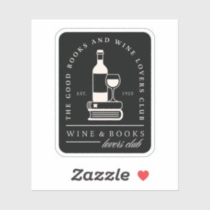 Sticker Groupe de lecture pour les amateurs de vin et de l