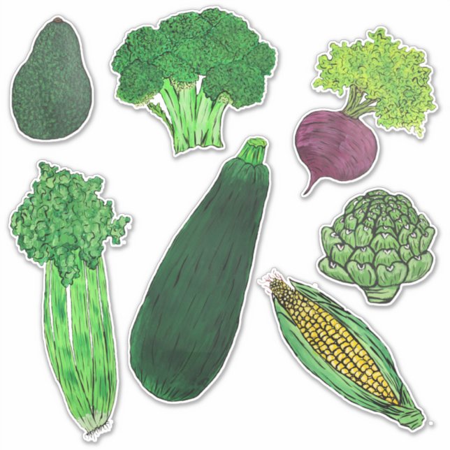 Sticker Groupe Légumes n° 1 (Devant)