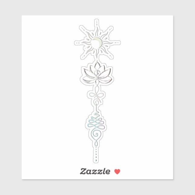 Sticker Groupe Pastel Unalome (Feuille)