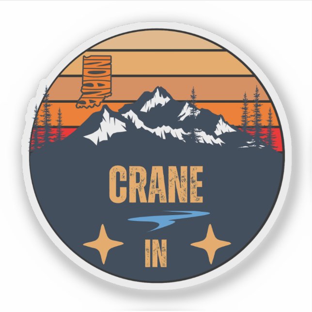 Sticker Grue, Indiana (Devant)