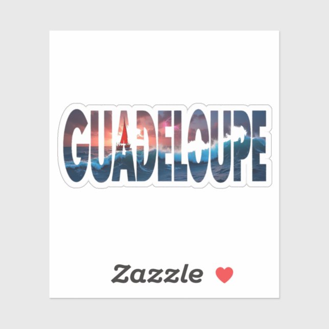 STICKER GUADELOUPE (Feuille)