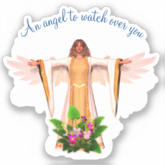 Sticker Guardian Angel Inspiration personnalisée