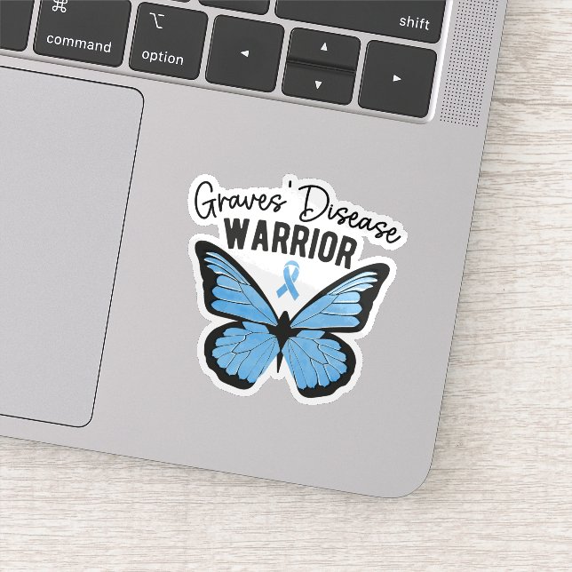 Sticker Guerrier de la maladie de Graves, maladie auto-imm (Détail)