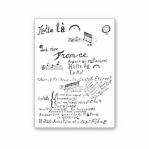 Sticker Guillaume Apollinaire, Venu de Dieuze