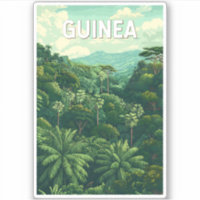 Guinée Illustration Voyage Art Vintage