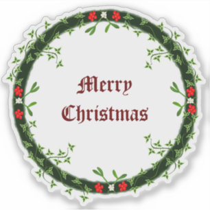 Sticker Guirlande de Noël gothique personnalisée