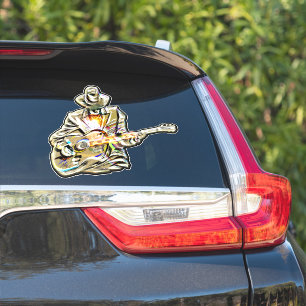 Sticker Guitar Blues Mann - Sentez-le