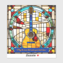 Guitare Acoustique Verre Teinté Faux