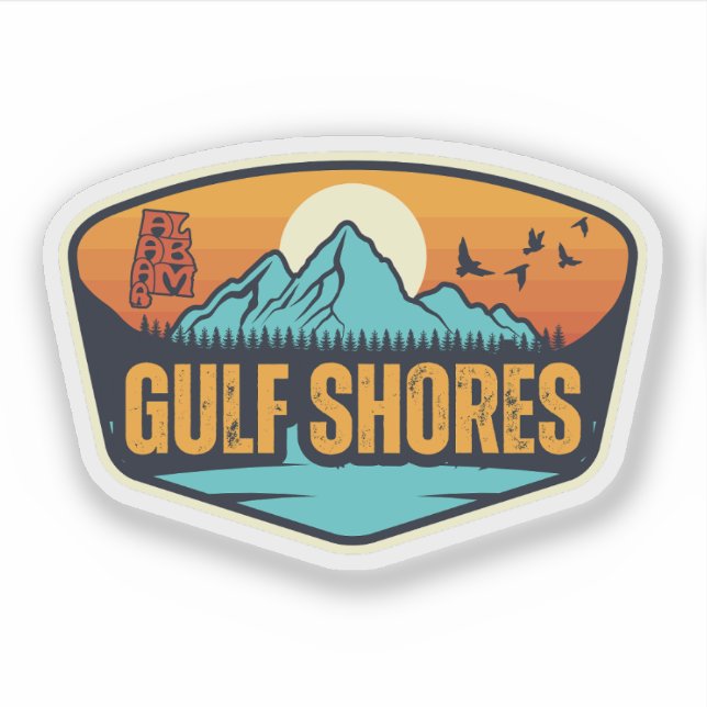 Sticker Gulf Shores, Alabama (Devant)