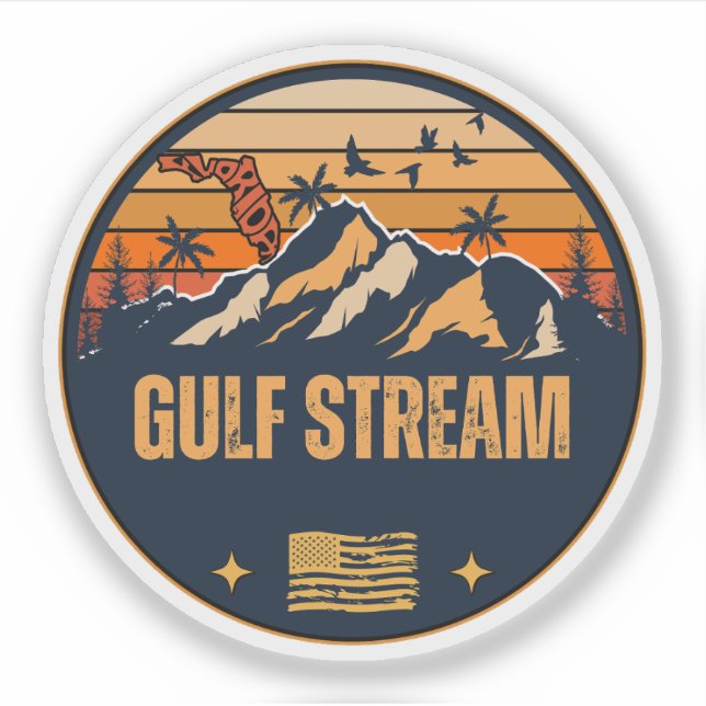 Sticker Gulf Stream, Floride (Devant)