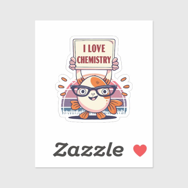 Sticker Guppies et chimie d'amour (Feuille)