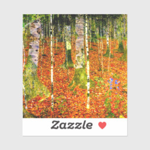 Sticker Gustav Klimt Bouleaux