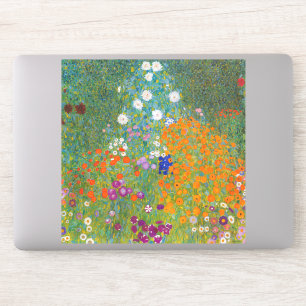 Sticker Gustav Klimt - Jardin des fleurs