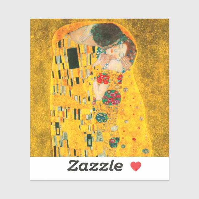 Sticker Gustav Klimt Le Baiser (Feuille)