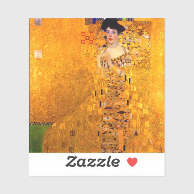 Sticker Gustav Klimt Portrait d'Adele Bloch Bauer (Feuille)