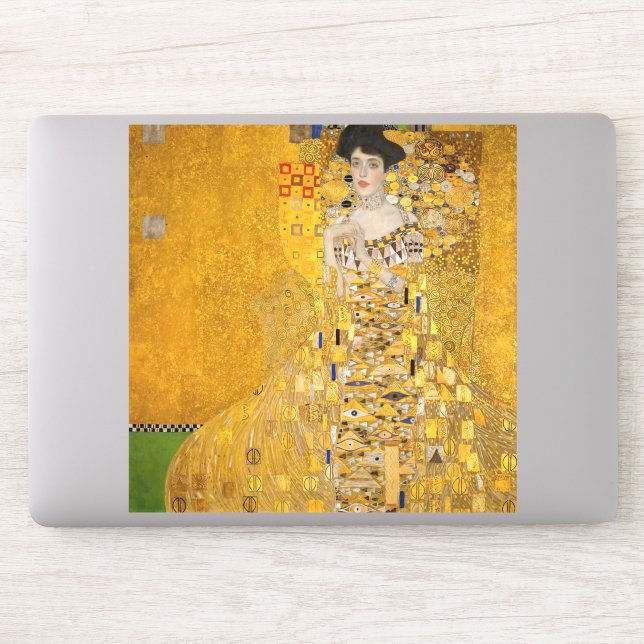 Sticker Gustav Klimt - Portrait d'Adele Bloch-Bauer I (Ordinateur)
