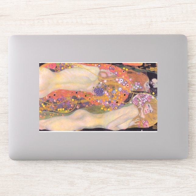 Sticker Gustav Klimt - Serpents d'eau II (Ordinateur)