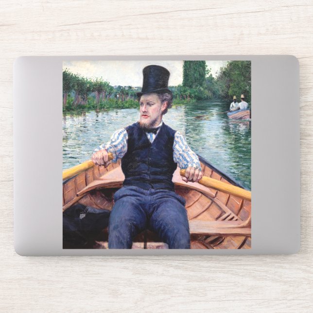 Sticker Gustave Caillebotte - Bateau (Ordinateur)