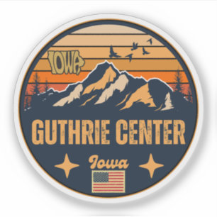 Sticker Guthrie Center, Iowa Ia, États-Unis