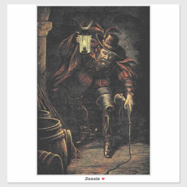 Sticker Guy Fawkes : Rebellion GunPowder Plot et trahison (Feuille)
