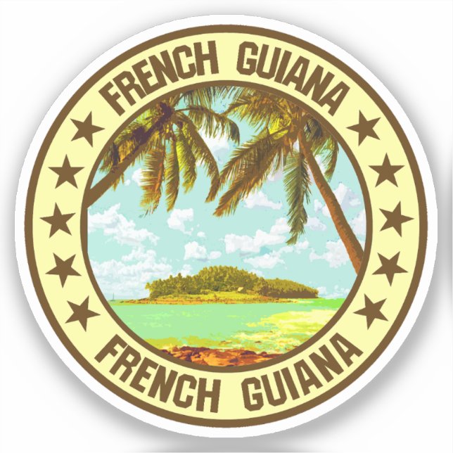 Sticker Guyane (Recto)