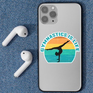 Sticker Gymnastique est Cool de vie Sunset Gymnaste