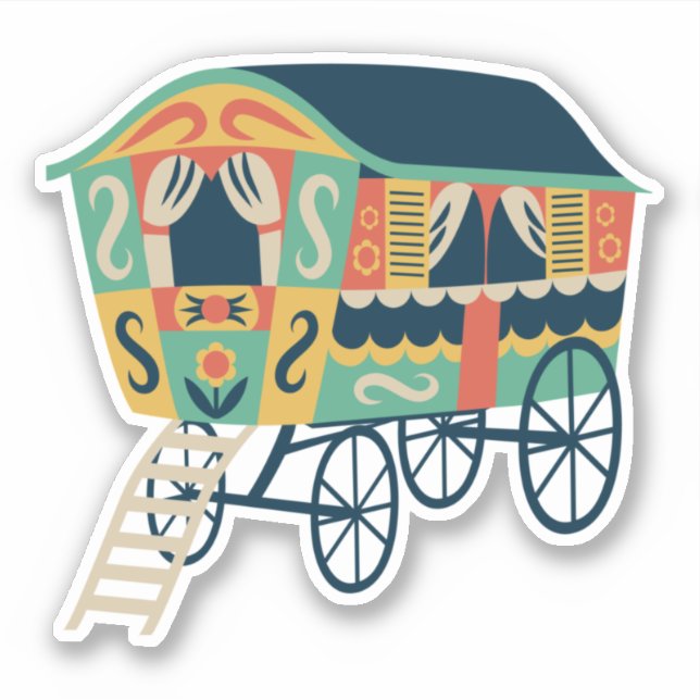 Sticker Gypsy Wagon (Devant)