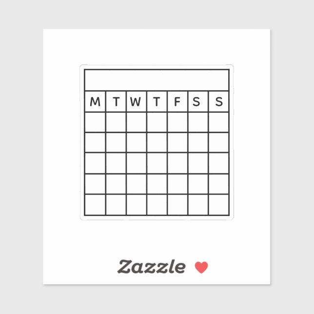 Sticker Habit Tracker, Journal des puces, Calendrier de la (Feuille)