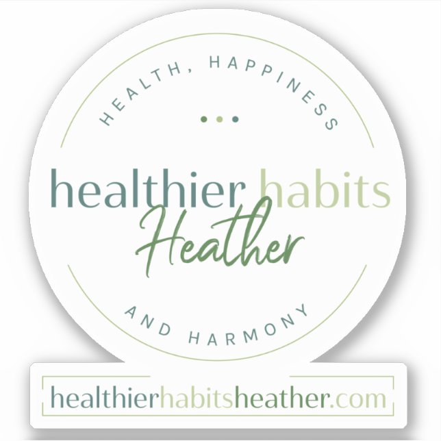 Sticker Habits plus sains Logo de la communauté Heather (Devant)