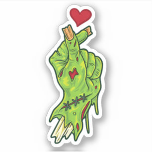 Sticker Haché de Coeur main Zombie - Hallo de KPop Lover