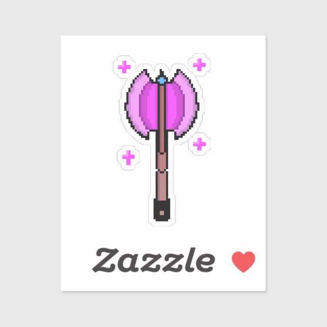 Sticker Hache Magique Rétro (Feuille)