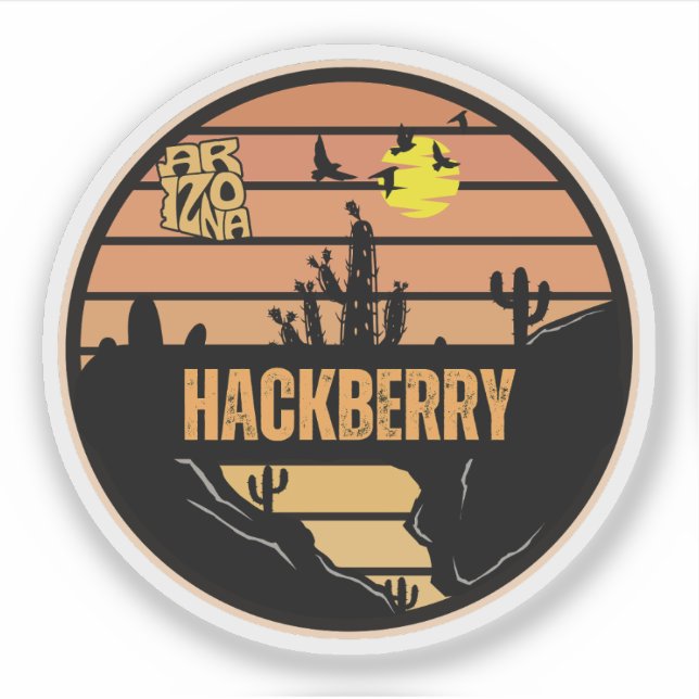 Sticker Hackberry, Arizona (Devant)