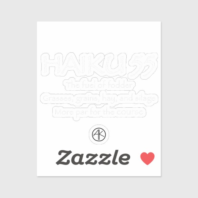 STICKER HAIKU 55 (Feuille)