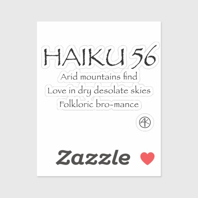 STICKER HAIKU 56 (Feuille)