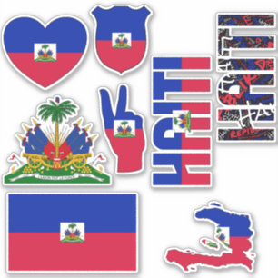 Sticker Haïti Extraordinaire forme les symboles nationaux