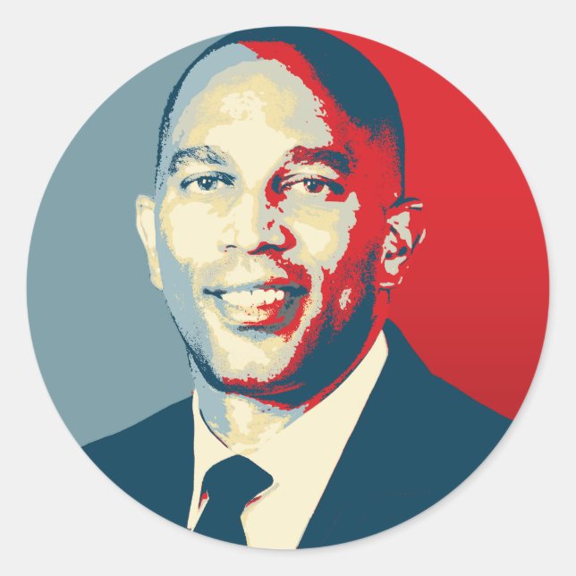 Sticker Hakeem Jeffries Classic Hope Round (Devant)