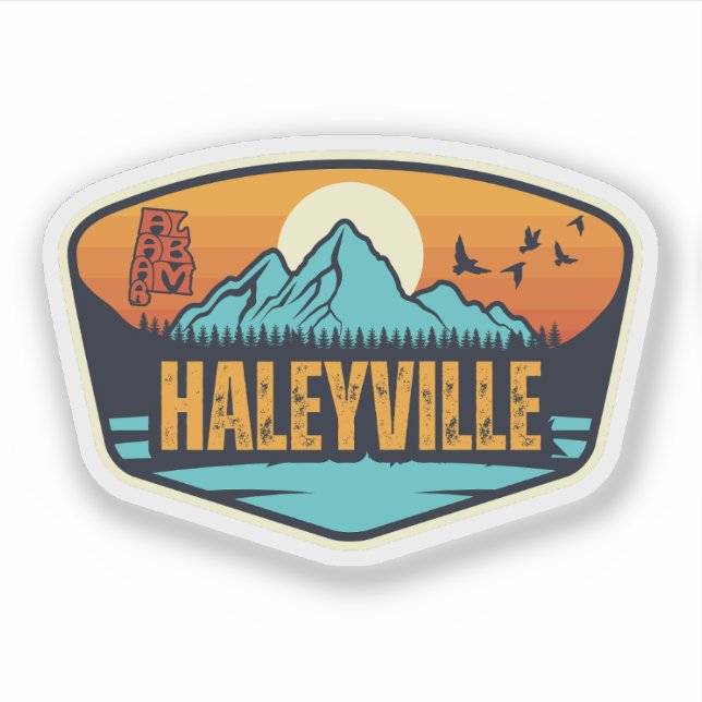 Sticker Haleyville, Alabama (Devant)