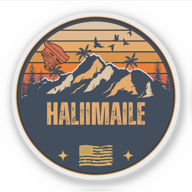 Sticker Haliimaile, Hawaï (Devant)