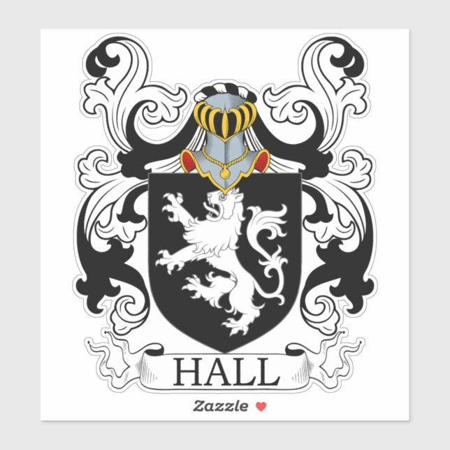 Sticker Hall Family Crest (Feuille)