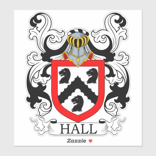 Sticker Hall Family Crest (Feuille)