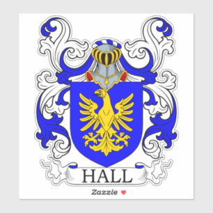 Sticker Hall Family Crest